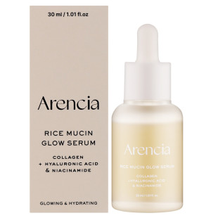 Питательная сыворотка для лица Arencia Rice Mucin Glow Serum 30ml